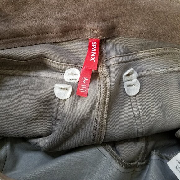 👖 SPANX Women’s Stretch Twill Pull-On Cropped Wide Leg Pants – Size L – Pre-Own - Picture 15 of 15